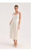 Mid-Length Poplin Dress 