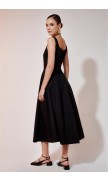 Mid-Length Poplin Dress 