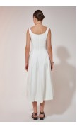Mid-Length Poplin Dress 