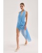 Chiffon Mini Draped Dress