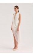 Chiffon Mini Draped Dress Chiffon Mini Draped Dress
