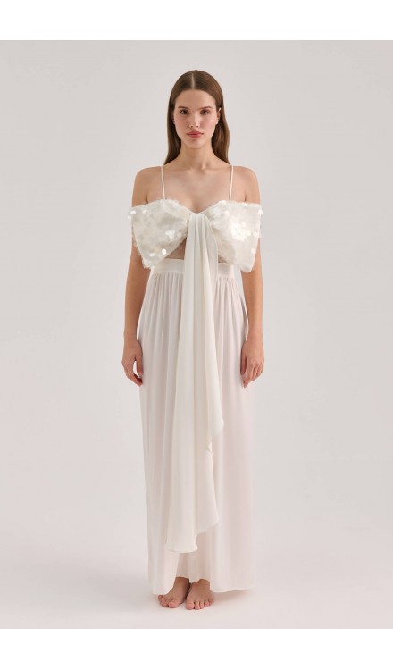 Sequined Bow Bustier Sequined Bow Bustier