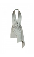 Silk Mini Draped Dress
