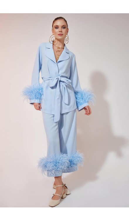 Ostrich Feather Pants