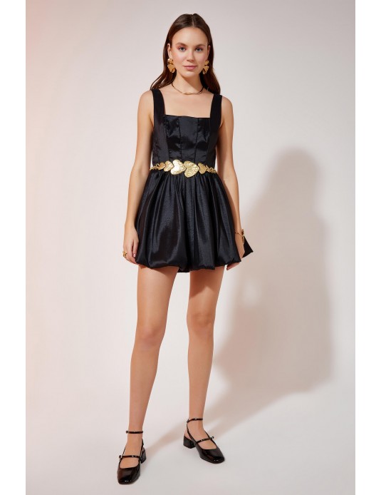 Bubble Hem Mini Dress