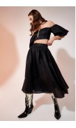 Midi Linen Skirt