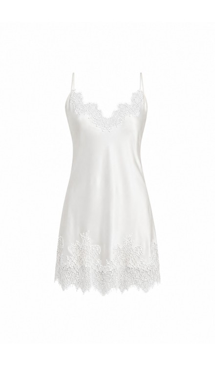 Silk Lace Detailed Mini Cami Dress 