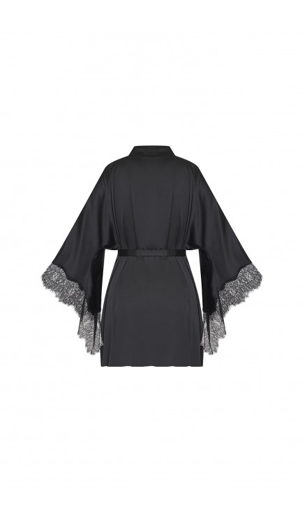 Lace Detailed Mini Robe