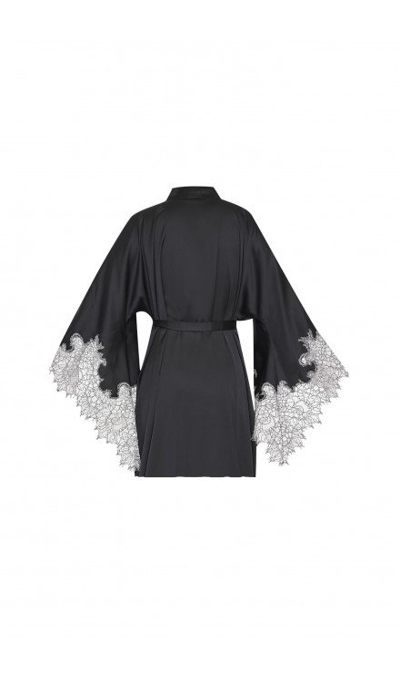 Lace Detailed Mini Robe