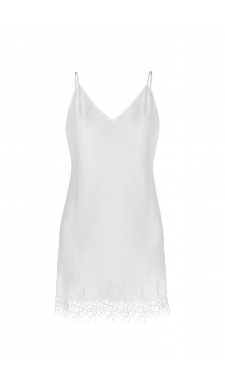 Embellished Mini Silk Dress