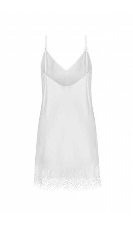 Embellished Mini Silk Dress