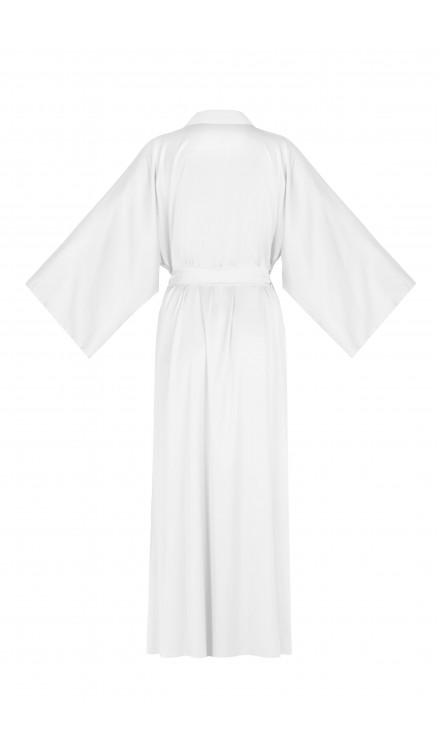 Maxi Silk Collar Robe