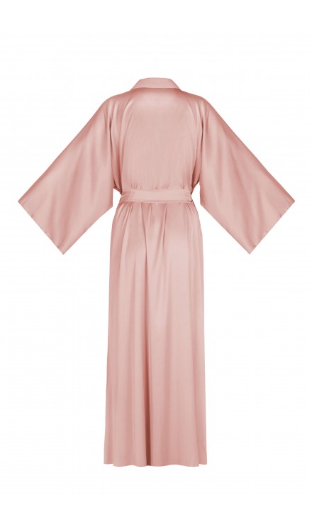 Maxi Silk Collar Robe