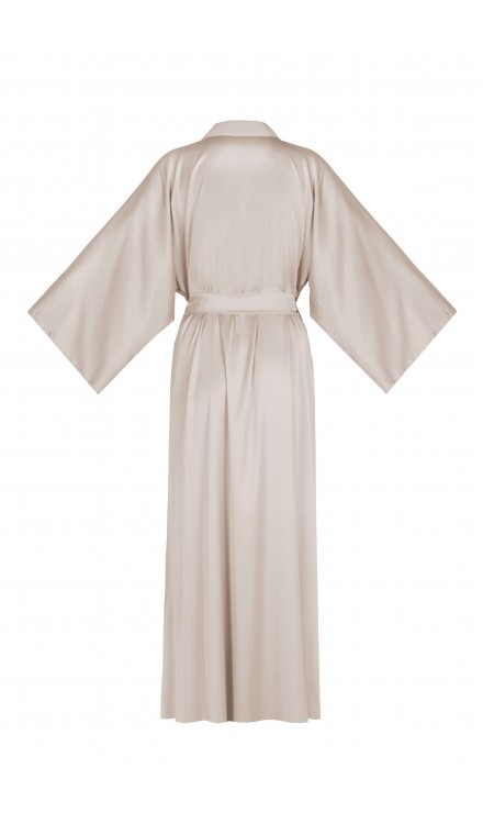Maxi Silk Collar Robe
