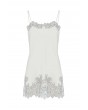 Lace Detailed Straight Neck Mini Dress