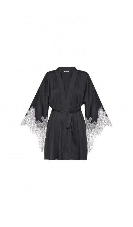 Lace Detailed Mini Robe