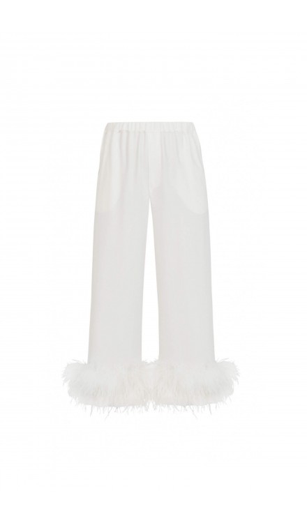Ostrich Feather Pants