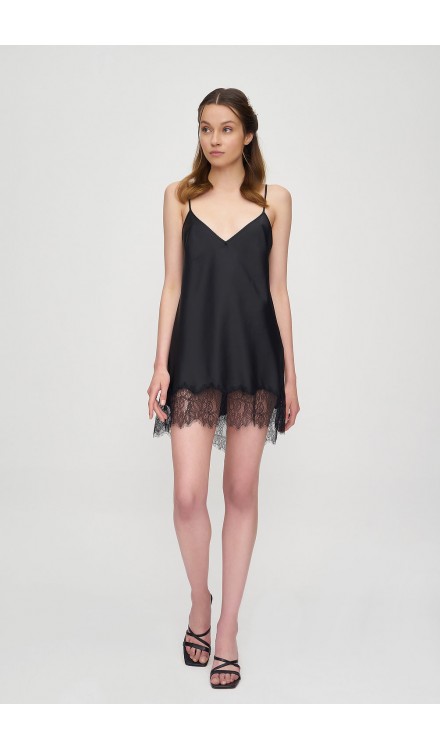 Lace Detailed Mini Dress 