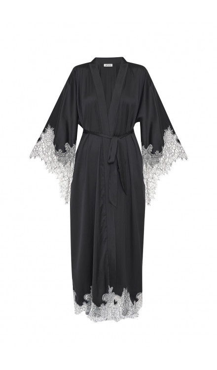 Lace Detailed Maxi Robe
