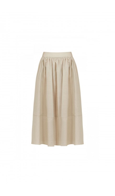 Midi Linen Skirt